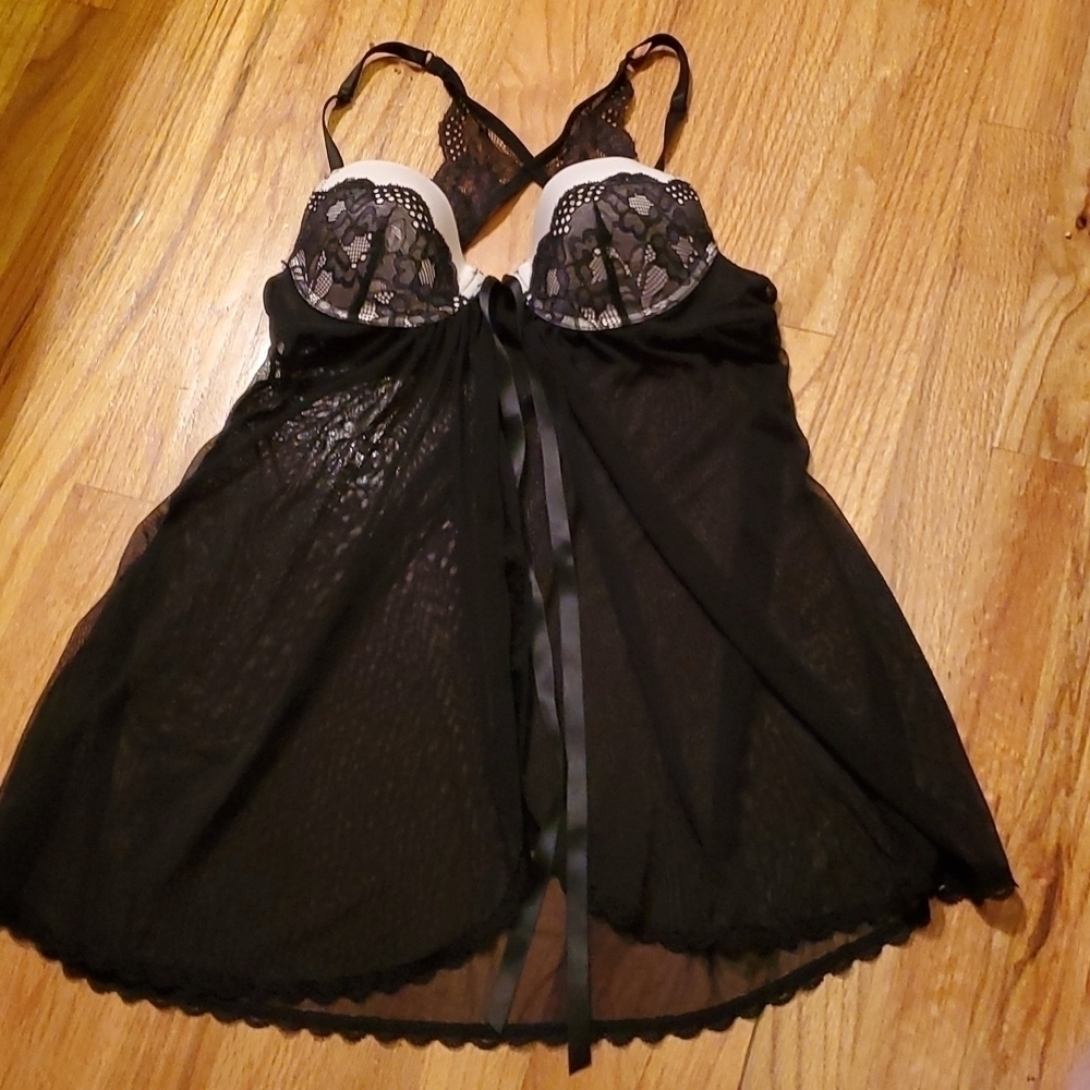 JESSICA Simpson Black Babydoll Sz Medium